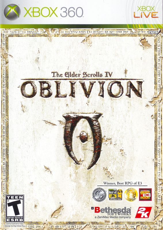 Elder Scrolls IV Oblivion box art for Xbox 360